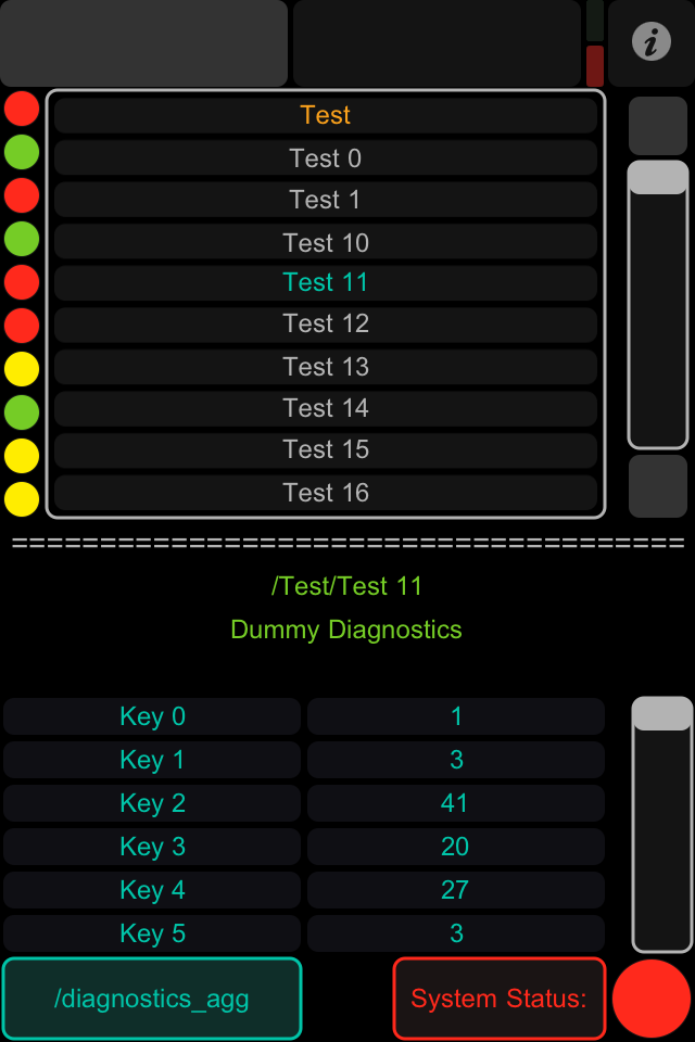 Diagnostics Layout for iPod