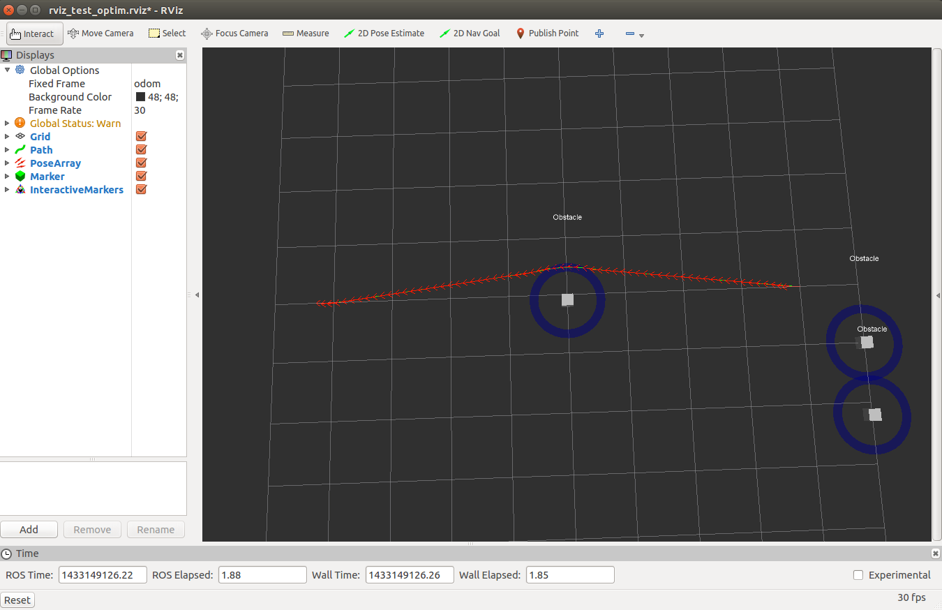 Visualization: Optimization of a single trajectory