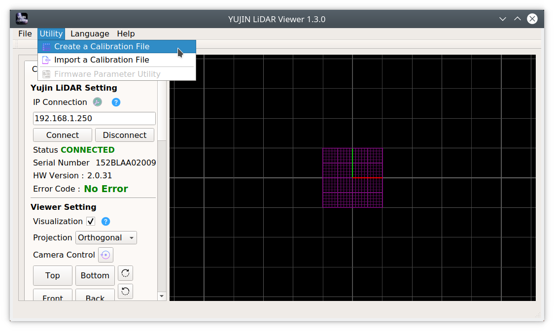 Create calibration file