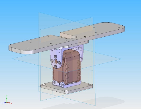 Leuven Kinect to AX12 to PR2 Mount