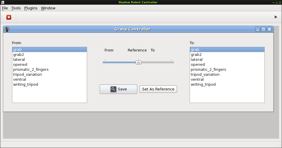 The grasp controller plugin for the Hand