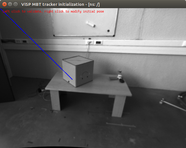 ViSP box tracking